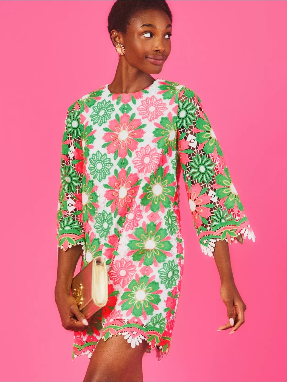 NWT Lilly Pulitzer JOURI 3/4 SLEEVE LACE DRESS